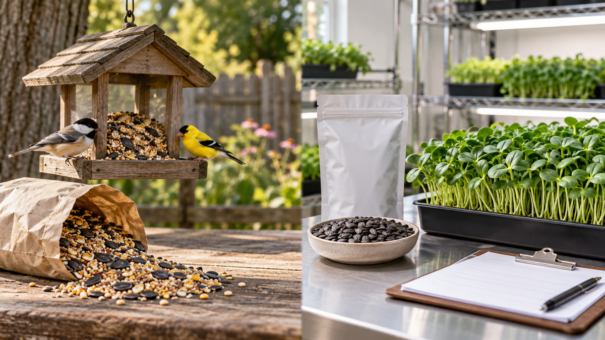Birdseed vs. Microgreen Seed: Why the Difference Matters