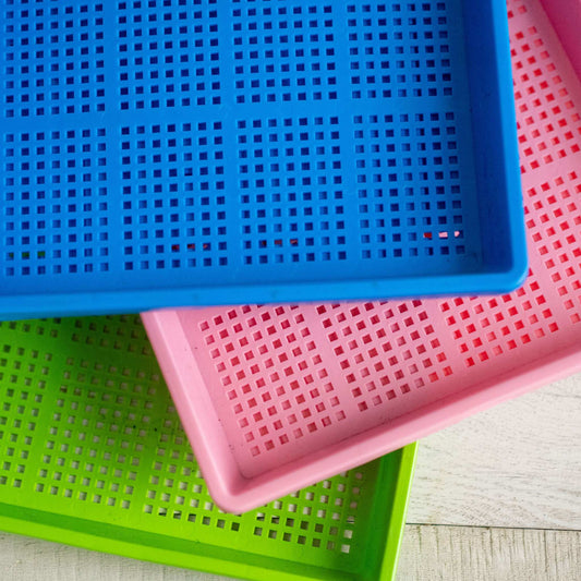 1020 Mesh Trays Shallow Extra Strength Colors - 1" Deep