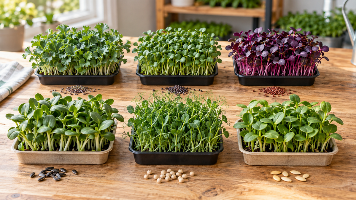 Best Microgreen Seeds for Beginners: 6 Easy Varieties to Grow