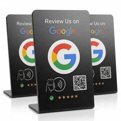 Google Review Stand - NFC & QR Code, Tap To Review System