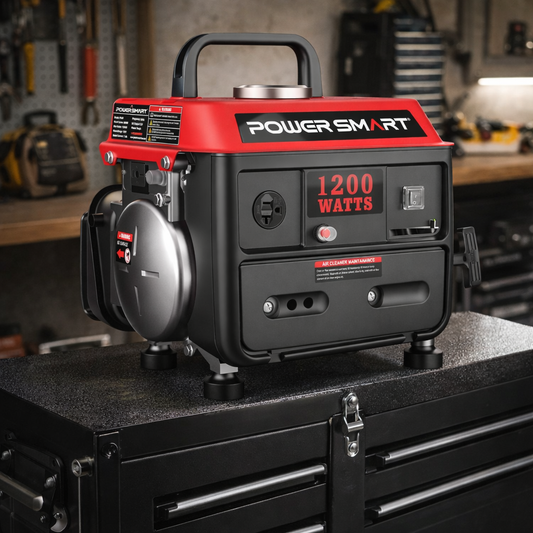 PowerSmart 1200W Portable Gas Generator — Recoil Start