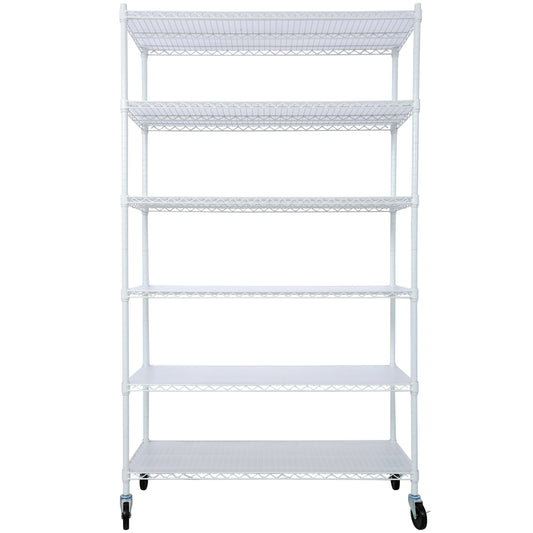 6 Tier 6000lbs Capacity NSF Metal Shelf Wire Shelving Unit
