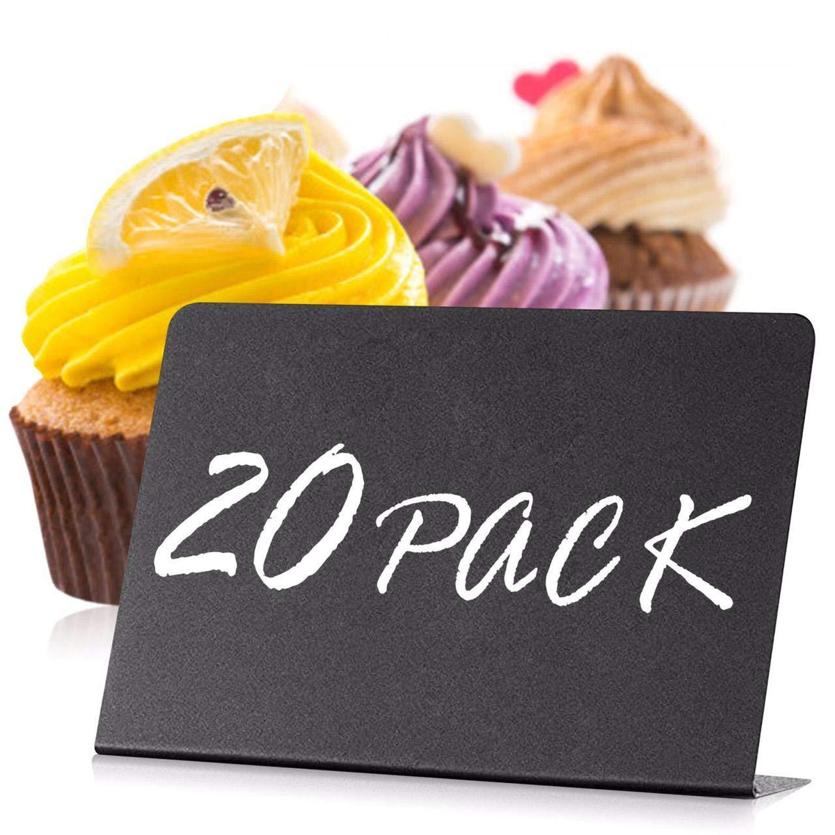 Mini Chalkboard Signs for Food 20 Pack Small Chalkboard Food Signs for Party Buffet Weddinng Small Black Food Display Stands Chalk Table Food Labels Little Chalkboard Food Signs for Buffet