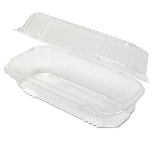 Pactiv Evergreen ClearView SmartLock Hinged Lid Container, 23 oz, 8.5 x 4 x 2.5, Clear, Plastic, 250/Carton