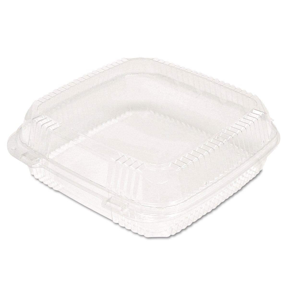 Pactiv Evergreen ClearView SmartLock Hinged Lid Container, 9.22 x 8.88 x 2.91, Clear, Plastic, 200/Carton