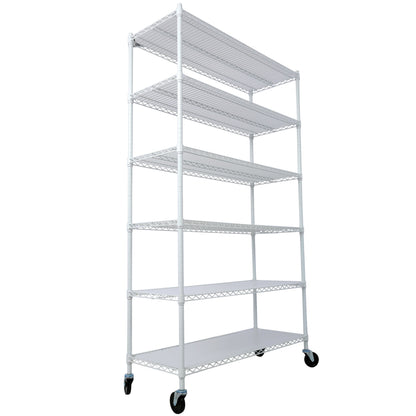 6 Tier 6000lbs Capacity NSF Metal Shelf Wire Shelving Unit