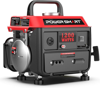 PowerSmart 1200W Portable Gas Generator — Recoil Start