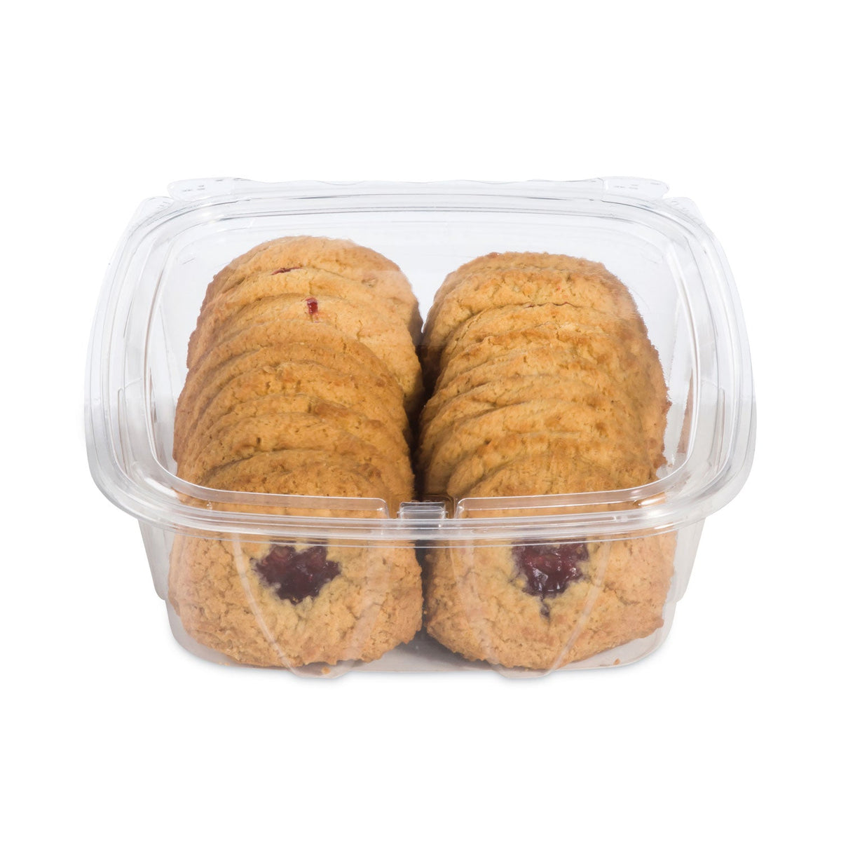 Dart ClearPac SafeSeal Tamper-Resistant/Evident Containers, Flat Lid, 48 oz, 7.8 x 8.1 x 2.5, Clear, Plastic, 100/Bag, 2 Bags/CT