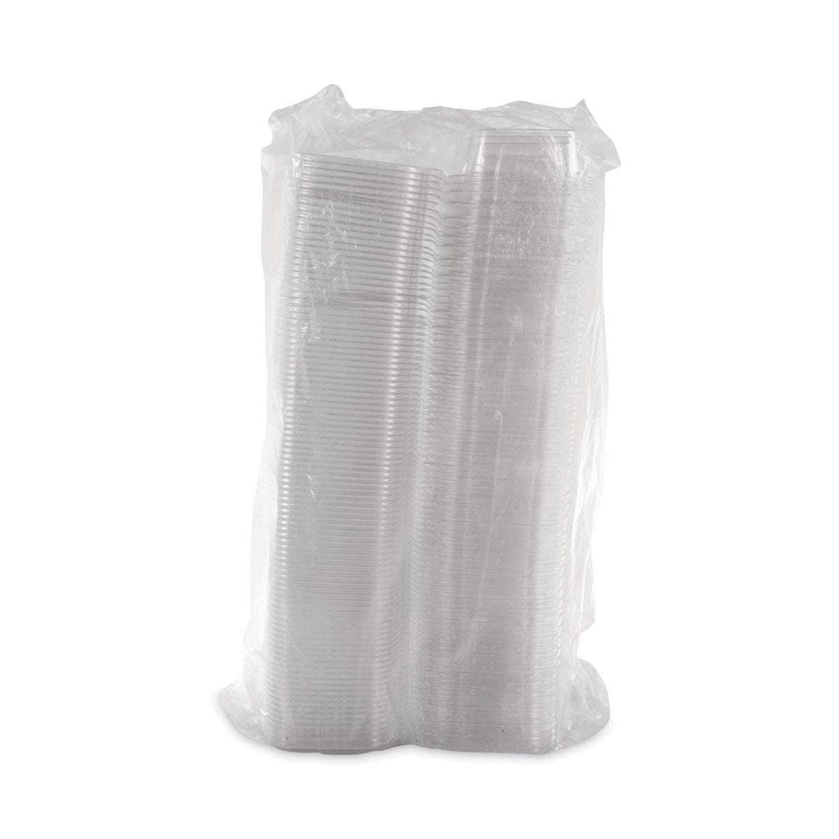Dart ClearPac SafeSeal Tamper-Resistant, Tamper-Evident Containers, Tall, Flat Lid, 20 oz, 5.7 x 7.3 x 1.8, Clear, Plastic, 200/CT