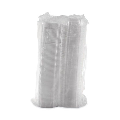 Dart ClearPac SafeSeal Tamper-Resistant, Tamper-Evident Containers, Tall, Flat Lid, 20 oz, 5.7 x 7.3 x 1.8, Clear, Plastic, 200/CT