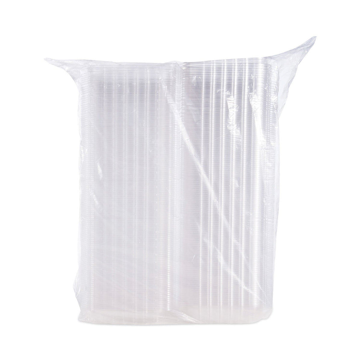 Dart ClearSeal Hinged-Lid Plastic Containers, 8.3 x 8.3 x 3, Clear, Plastic, 250/Carton