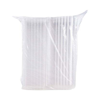 Dart ClearSeal Hinged-Lid Plastic Containers, 8.3 x 8.3 x 3, Clear, Plastic, 250/Carton