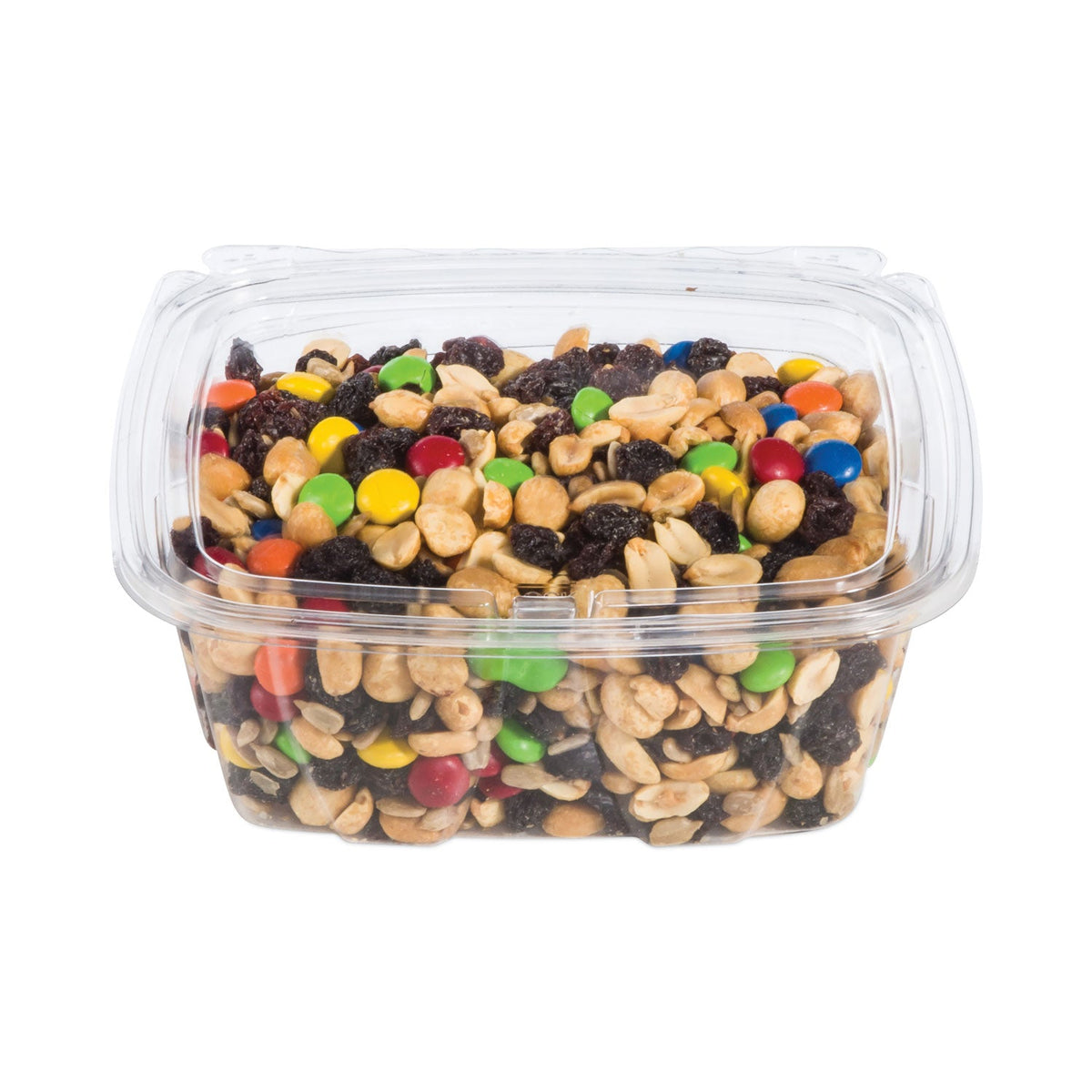 Dart ClearPac SafeSeal Tamper-Resistant/Evident Containers, Flat Lid, 32 oz, 6.4 x 2.6 x 7.1, Clear, Plastic, 100/Bag, 2 Bags/CT