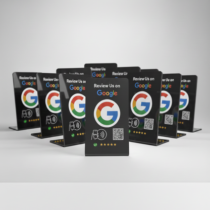 Google Review Stand - NFC & QR Code, Tap To Review System