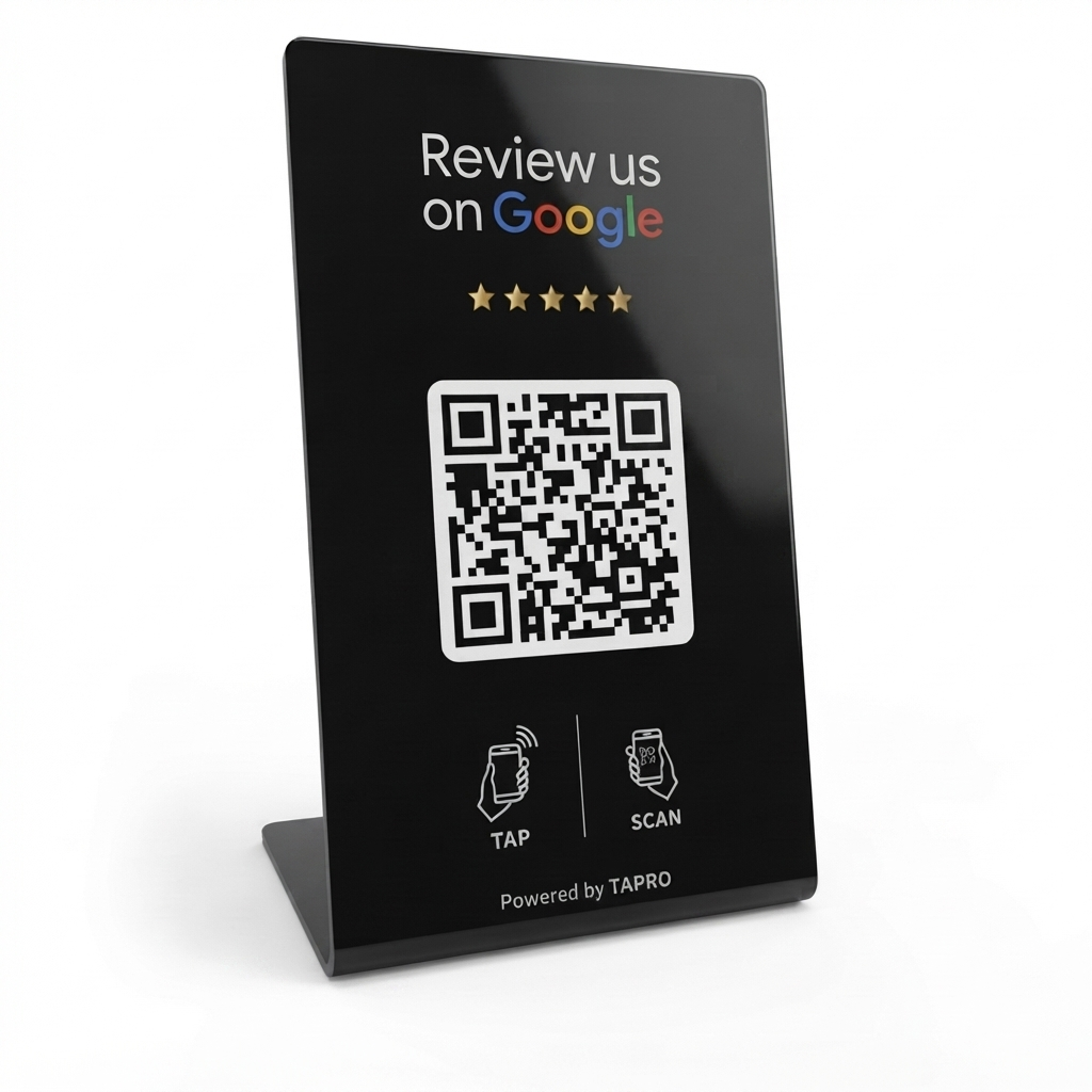 Google Review Stand - NFC & QR Code, Tap To Review System