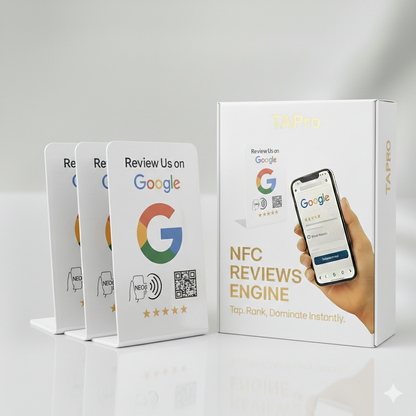 Google Review Stand - NFC & QR Code, Tap To Review System
