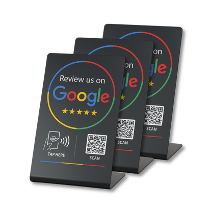 Google Review Stand - NFC & QR Code, Tap To Review System