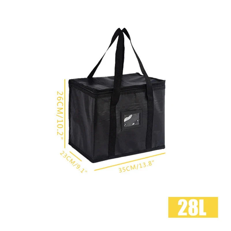 70L Insulated Thermal Cooler Bag Insulation To Keep Cold Large Capacity Portable Lunch Bag Zip Picnic Camping Tin Foil Food Bag