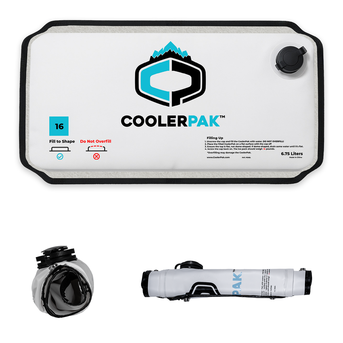 CoolerPak 16lb Ice Block Pack - Reusable Ice Pack for Coolers