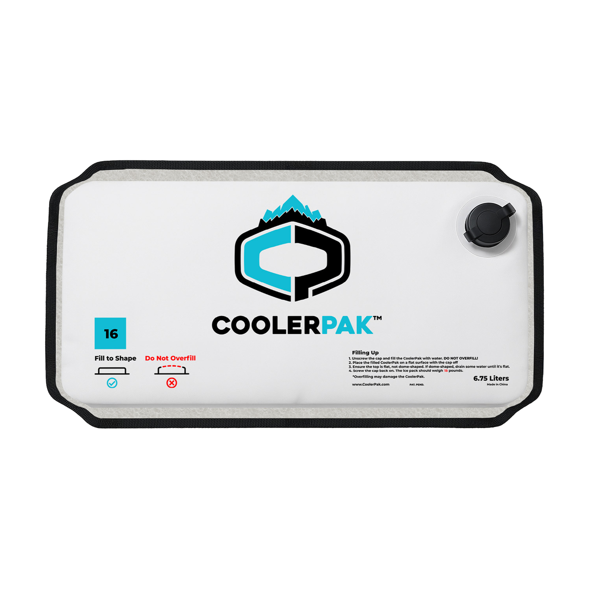 CoolerPak 16lb Ice Block Pack - Reusable Ice Pack for Coolers