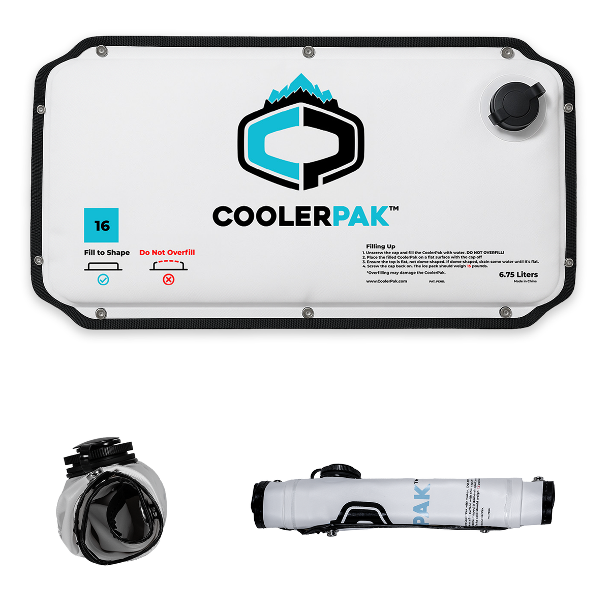 CoolerPak 16lb Ice Block Pack - Reusable Ice Pack for Coolers
