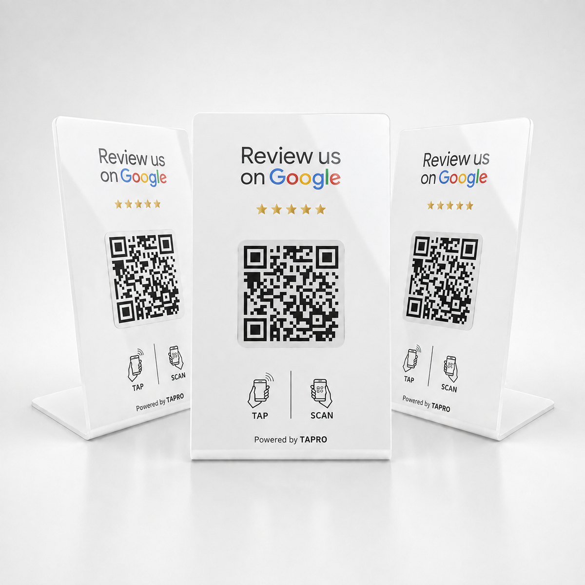 Google Review Stand - NFC & QR Code, Tap To Review System