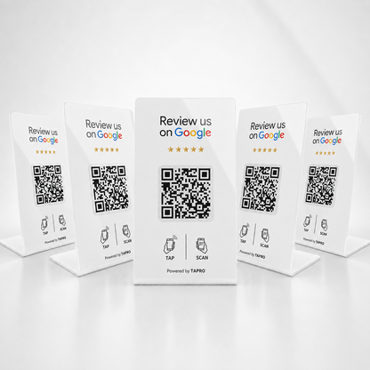 Google Review Stand - NFC & QR Code, Tap To Review System