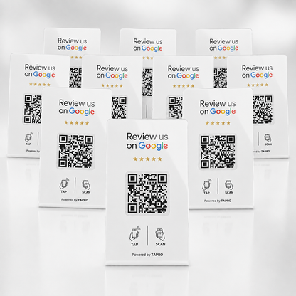 Google Review Stand - NFC & QR Code, Tap To Review System